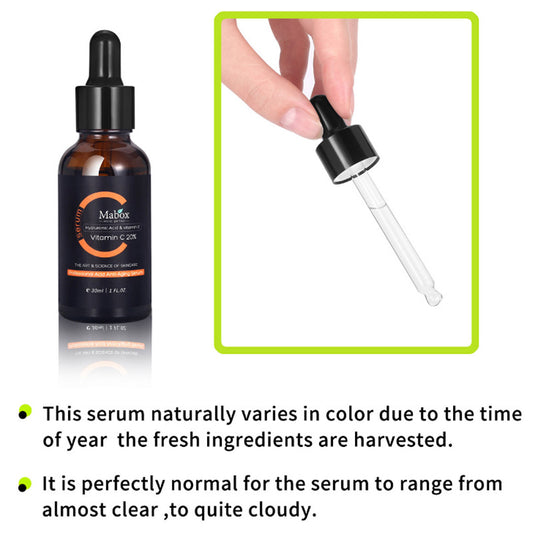 MABOX Vitamin C Facial Serum Hyaluronic Acid Dark Skin Brighten Serum 30ml