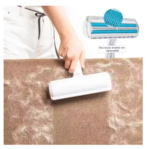 Pet hair removal brush roller