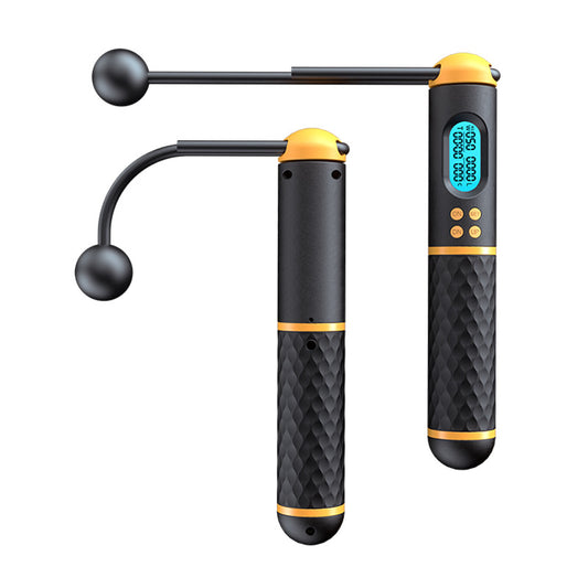 2 In 1 Multifun Skipping Rope With Digital Counter Speed Professional Ball Bearings And Non-slip Handles Jumps And Calorie Count