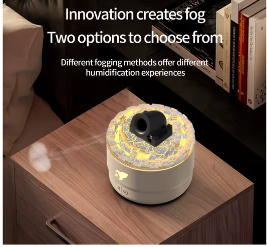 Multi-coloured Desktop Decorative Lamp with Air Humidifier