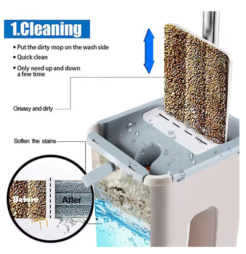 Lazy Hands-Free Mop Cloth Floor Mop