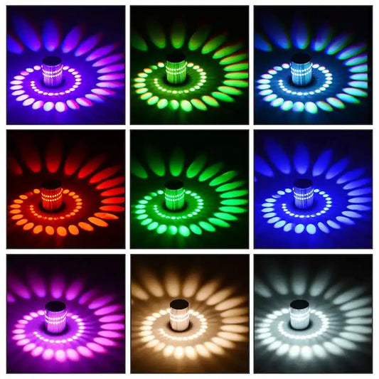 RGB Spiral Hole LED Wall /KTV / Home Decoration Lighting