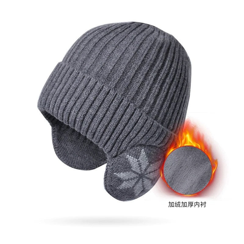 Winter windproof and cold-proof wool knitted hat