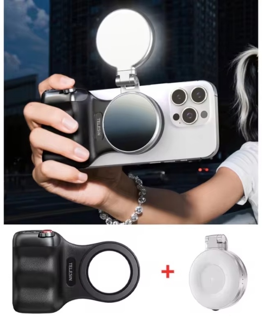 TELESIN Magnetic Phone Camera Shoot Hand Grip Phone Holder