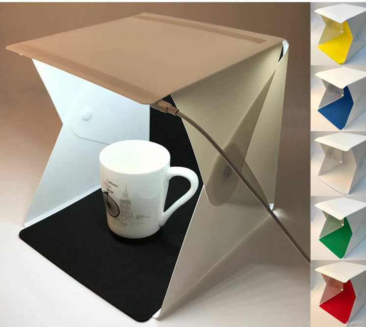 20cm small LED light mini studio soft box portable folding light box photo props