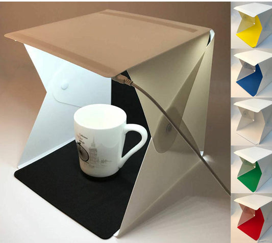 20cm small LED light mini studio soft box portable folding light box photo props