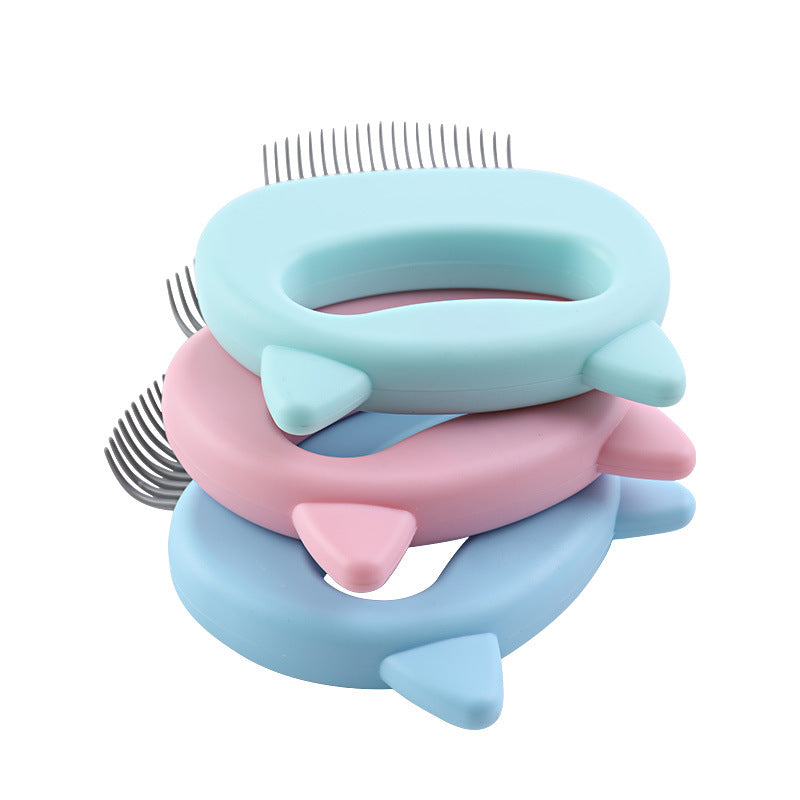 New cat ear shell combs Hair Remover Brush