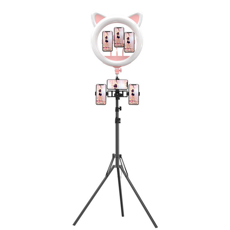 20-inch large aperture live ring light, cute cat beauty selfie light RK45