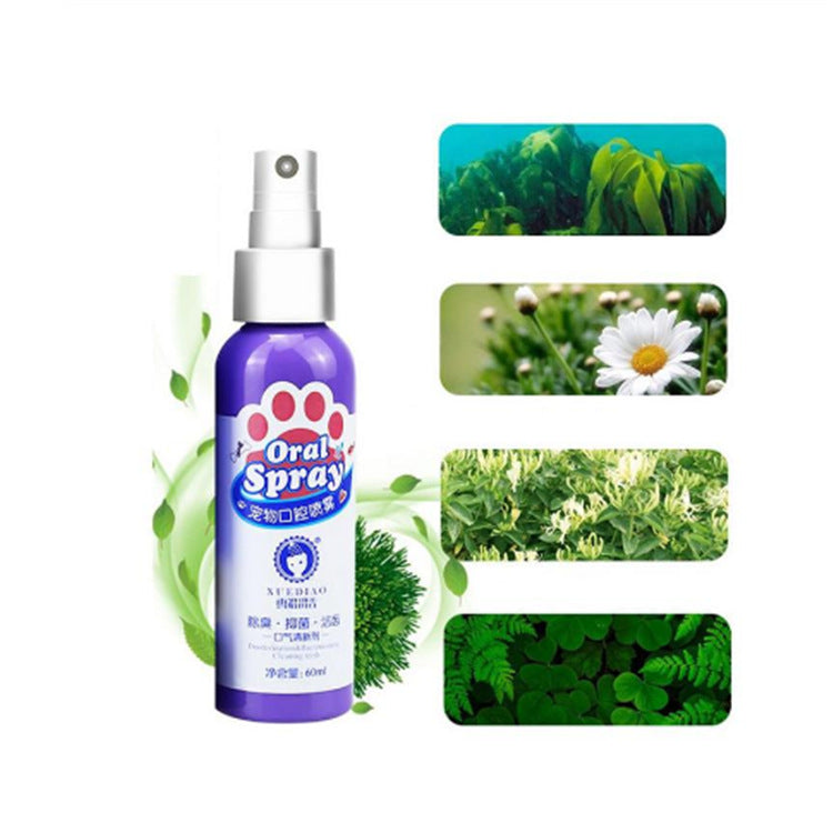 New Pet mouth freshening and sterilizing spray