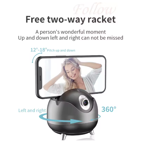 Q8 360 Rotation Automatic AI FACE Tracking Smart Shooting Phone Holder