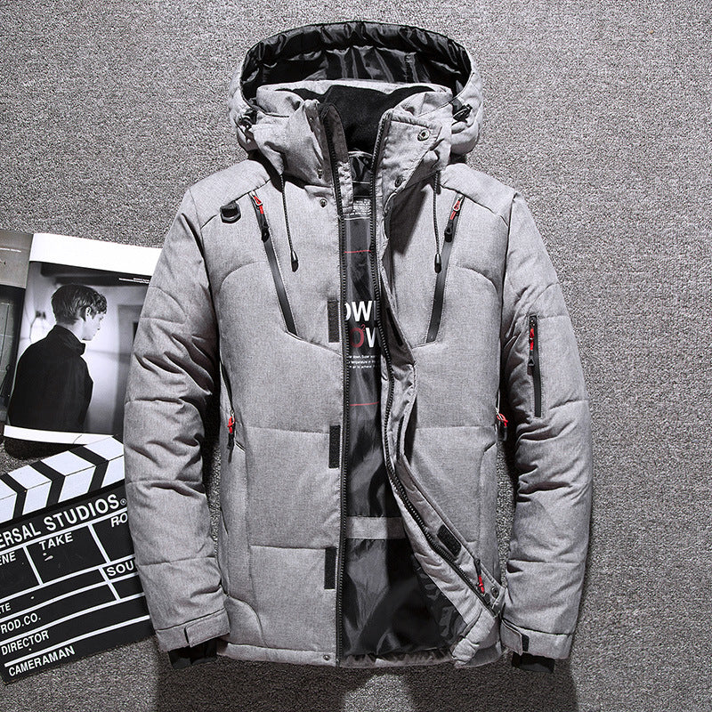 -20 Degree Winter Men's White Duck Down Jacket