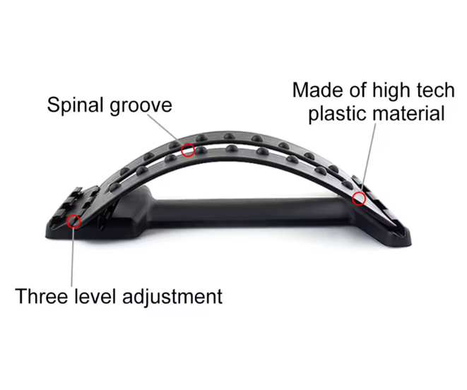 Back Massage Stretcher Fitness Equipment Stretch Relax Mate Stretcher Lumbar Support Spine Pain Relief Chiropractic