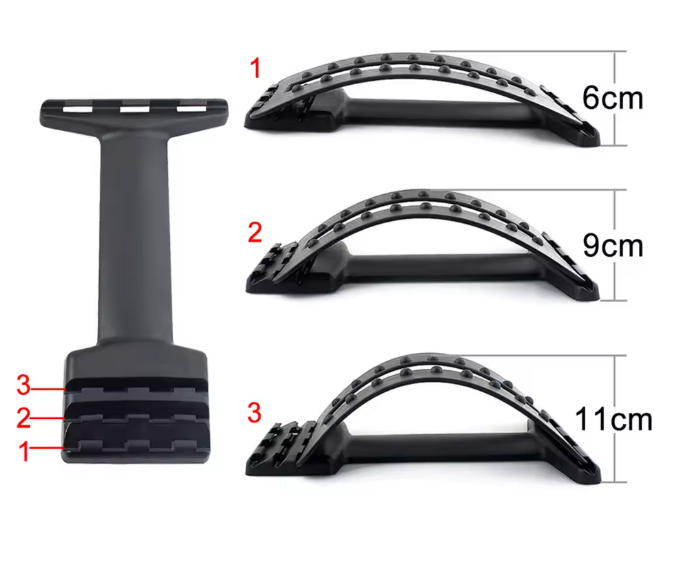 Back Massage Stretcher Fitness Equipment Stretch Relax Mate Stretcher Lumbar Support Spine Pain Relief Chiropractic