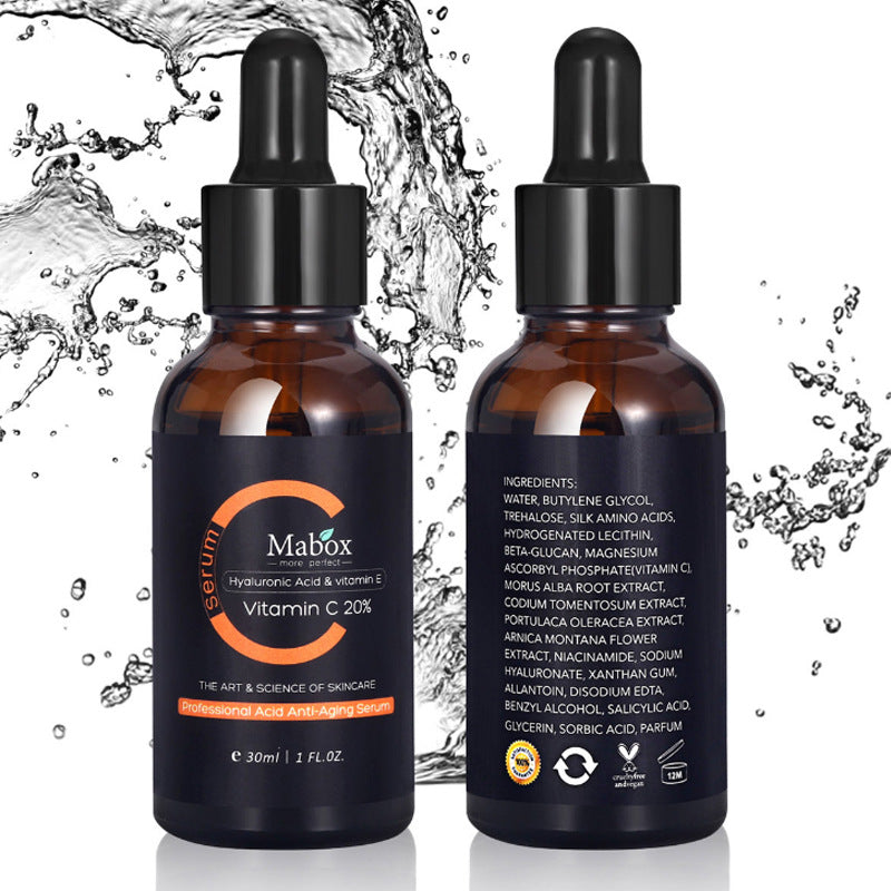 MABOX Vitamin C Facial Serum Hyaluronic Acid Dark Skin Brighten Serum 30ml