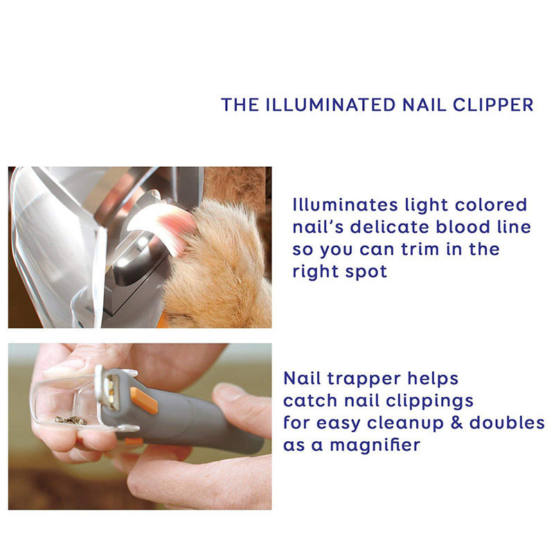 Pet Nail Clipper with LED Light