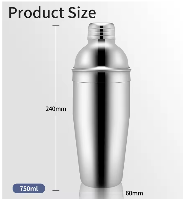 750ml stainless steel cocktail set