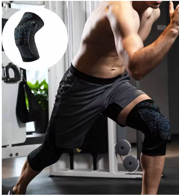 No-Slip Knee Sleeves Protective Gear Silicone Spring Support Knee Pad Riding