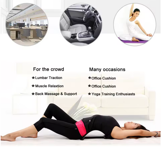 Back Massage Stretcher Fitness Equipment Stretch Relax Mate Stretcher Lumbar Support Spine Pain Relief Chiropractic