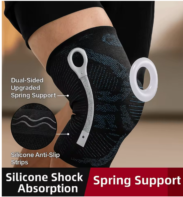 No-Slip Knee Sleeves Protective Gear Silicone Spring Support Knee Pad Riding