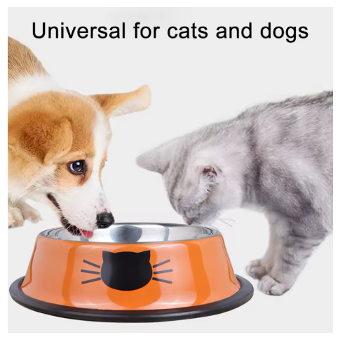 Stainless steel pet bowl