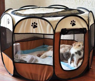 New pet litter kennel tent