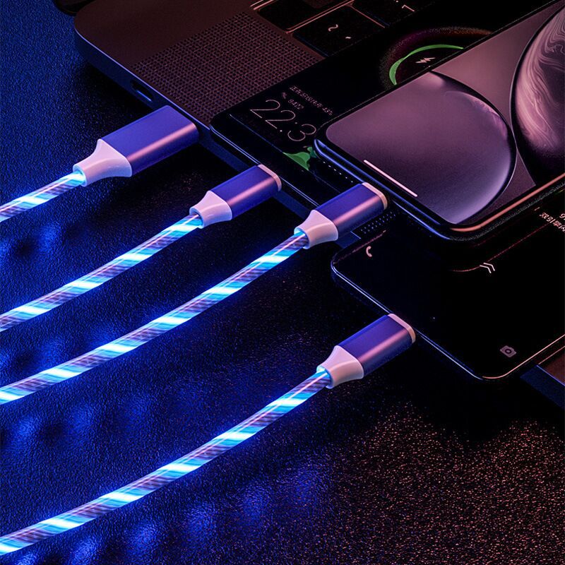 Streamer data cable 3-in-one multi-head,car fast charging cable