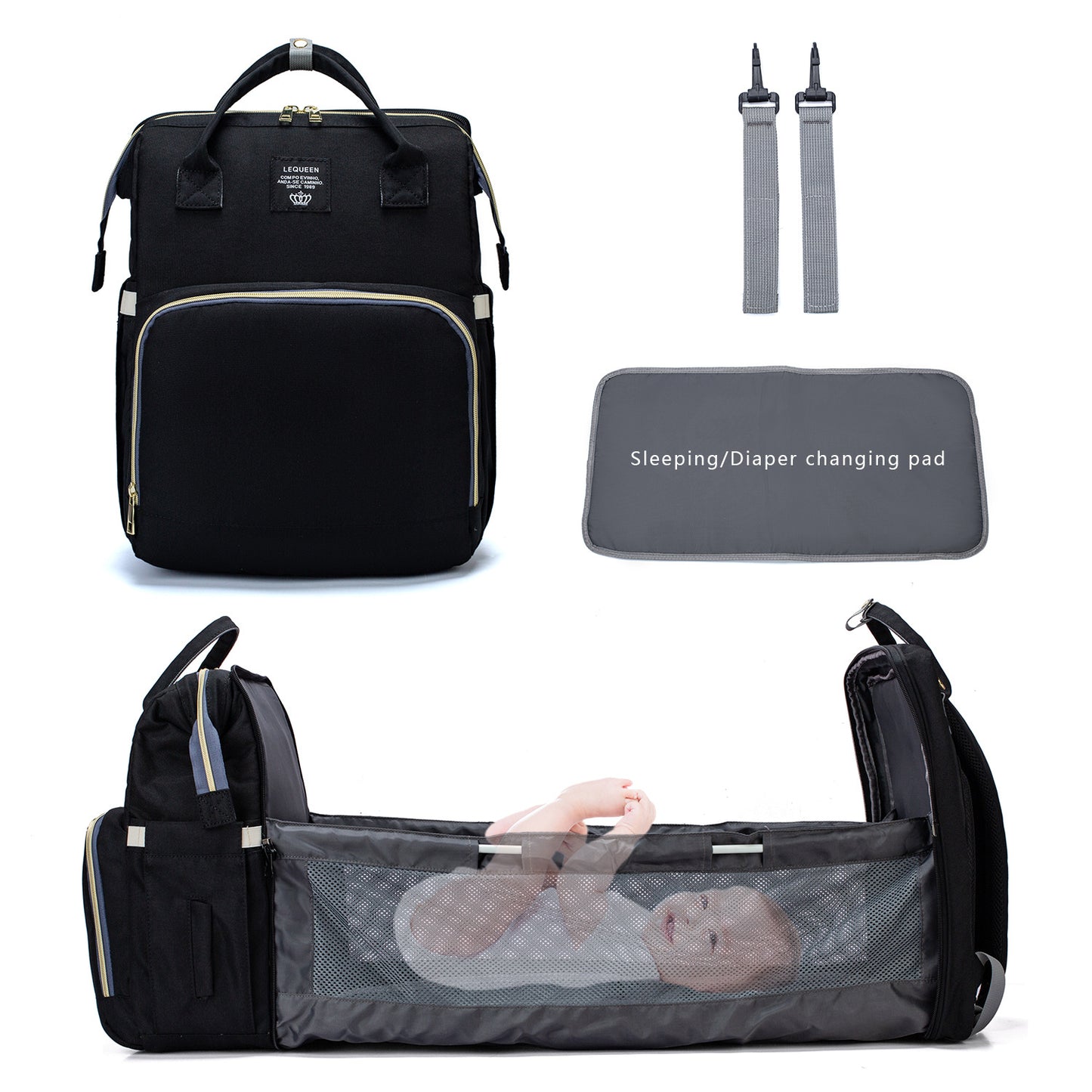 Multi-Function Large Capacity Baby Diaper Backpack