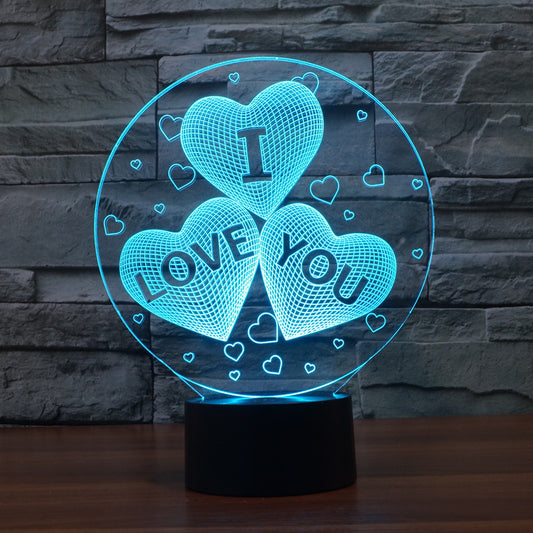 3D Optical Illusion Lamp LED Night Light