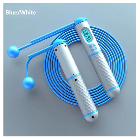 2 In 1 Multifun Skipping Rope With Digital Counter Speed Professional Ball Bearings And Non-slip Handles Jumps And Calorie Count