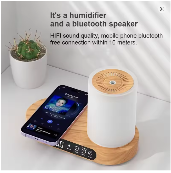 New Desktop Audio Wireless Charging Intelligent Aromatherapy Humidifier