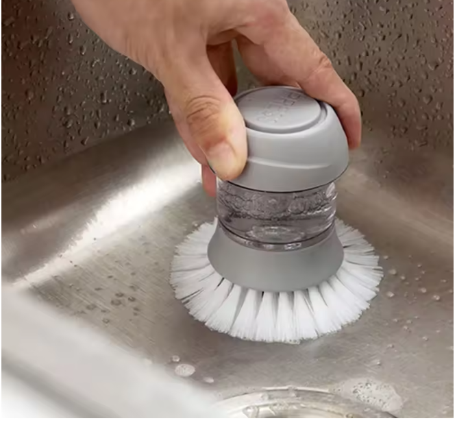 Dishwasher Brush With Soap Dispenser