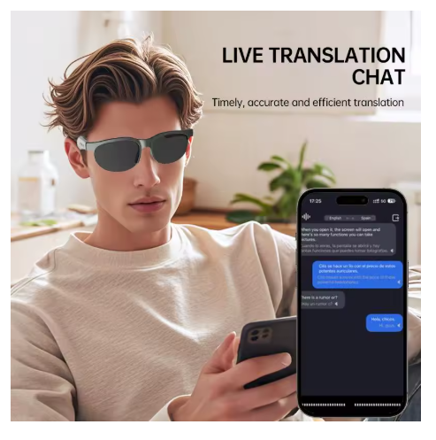 XG88Pro Smart Glasses AI Intelligent Translation Glasses Support 150 Languages
