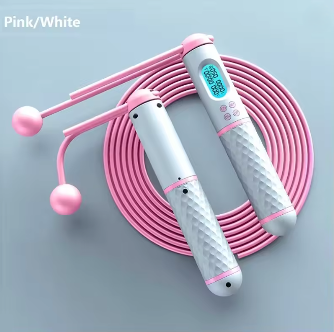 2 In 1 Multifun Skipping Rope With Digital Counter Speed Professional Ball Bearings And Non-slip Handles Jumps And Calorie Count