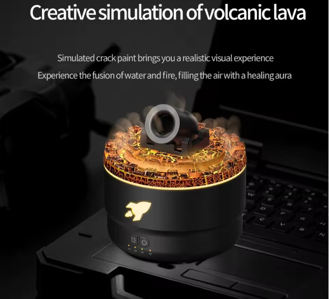 Multi-coloured Desktop Decorative Lamp with Air Humidifier