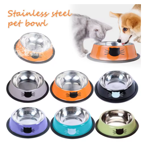Stainless steel pet bowl