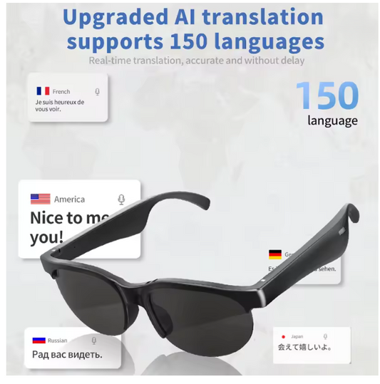XG88Pro Smart Glasses AI Intelligent Translation Glasses Support 150 Languages