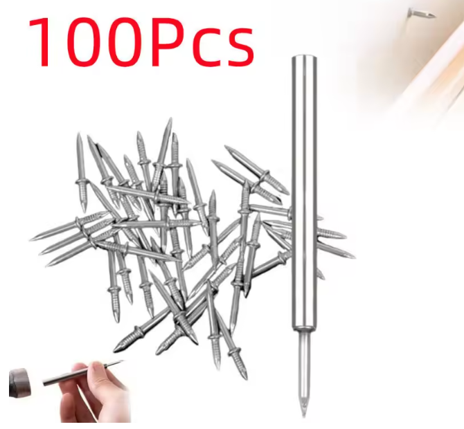 Invisible Double-Sided Single-Headed Nails