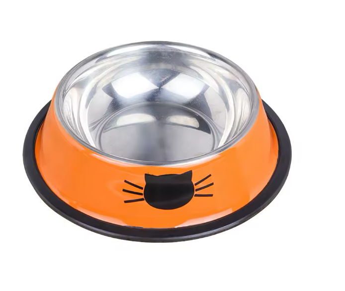 Stainless steel pet bowl