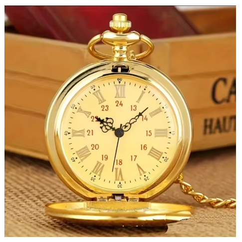 Hot sale carved epoxy to, my grandson roman literal quartz pocket watch