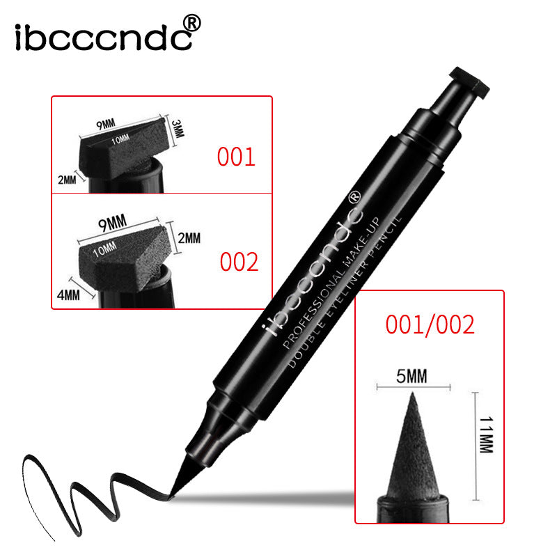 Ibcccndc waterproof  Double eyeliner& eyebrow seal pen eyebrow
