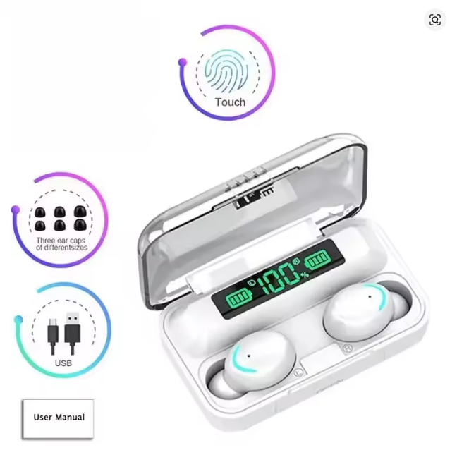 New F9 Bluetooth headsets 5.0 Headphones