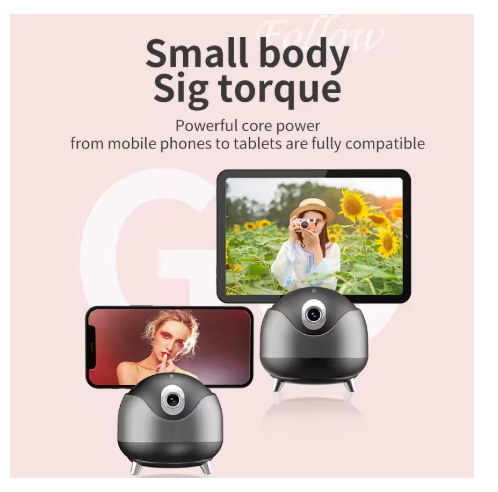 Q8 360 Rotation Automatic AI FACE Tracking Smart Shooting Phone Holder