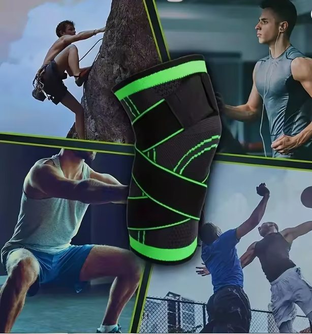 Sports non-slip warm nylon 3D compression knee pads