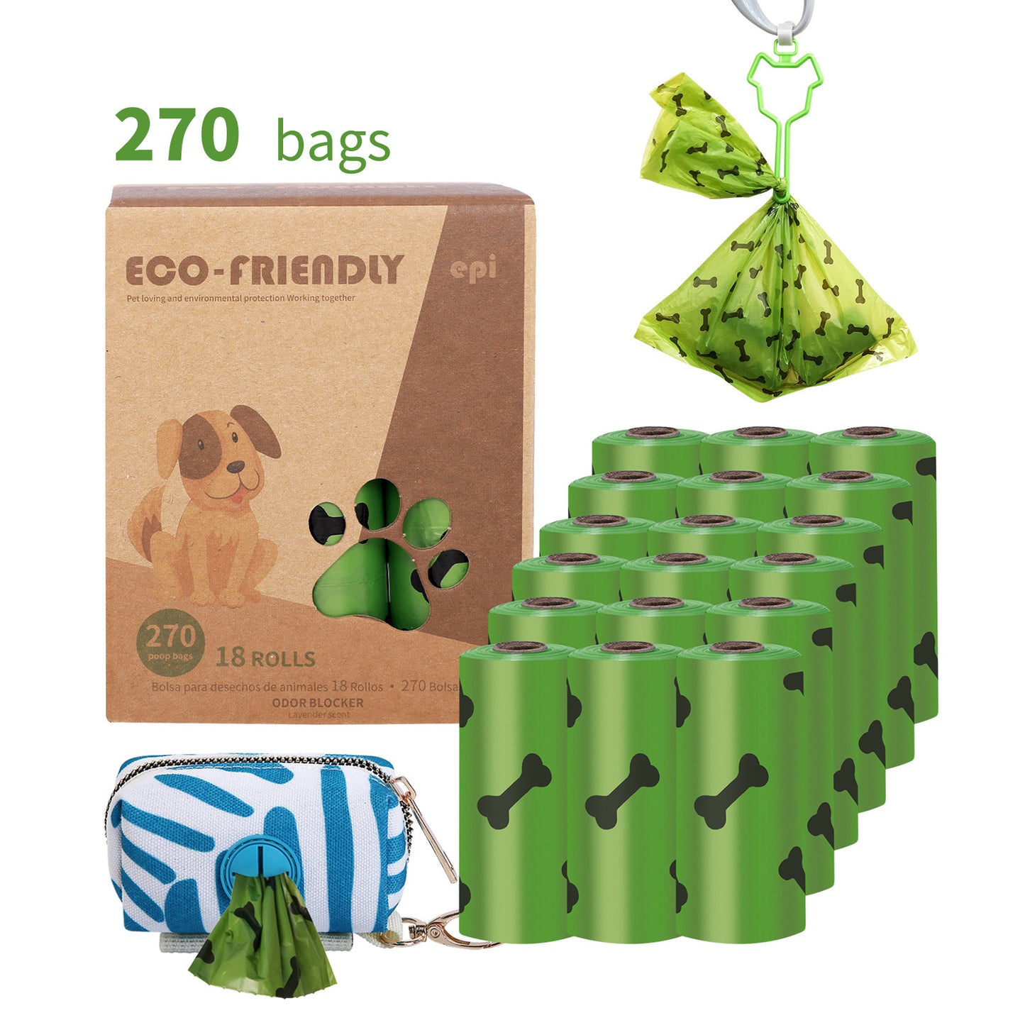 New product dog poop bag with dispenser