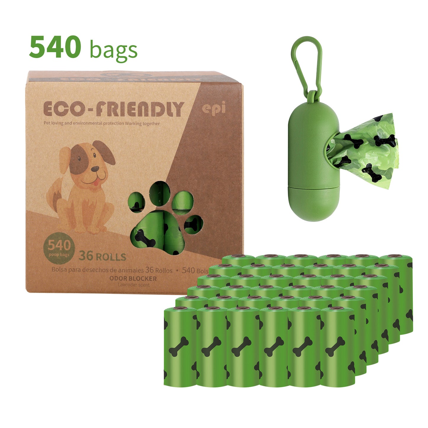 New product dog poop bag with dispenser