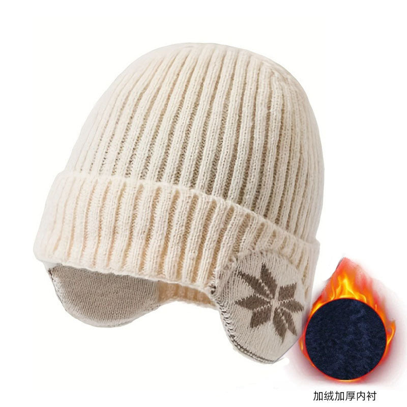 Winter windproof and cold-proof wool knitted hat