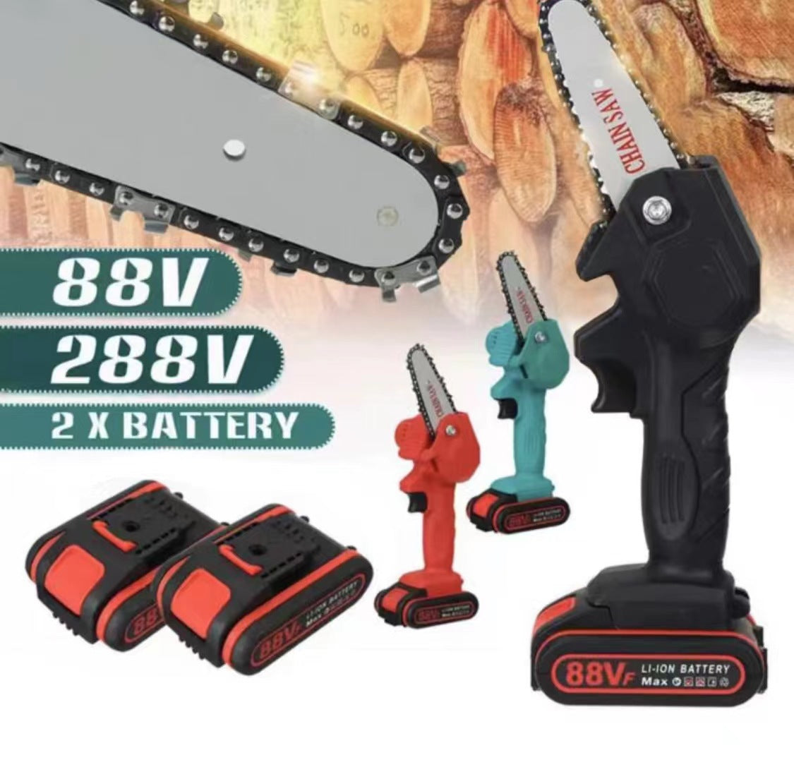 Rechargeable electric 4-inch electric chain saw