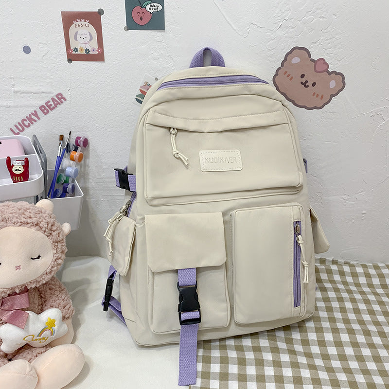 New large-capacity student school bag