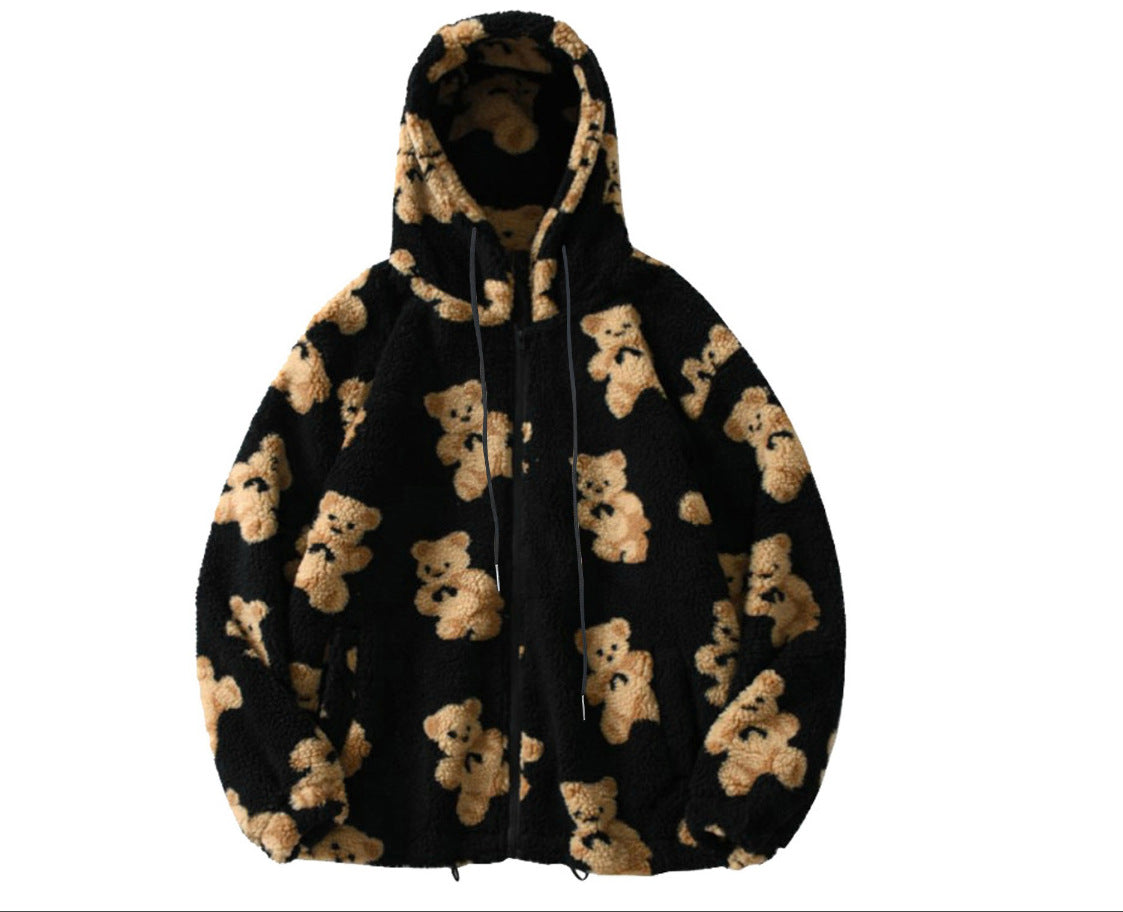 Autumn and winter women's hooded
