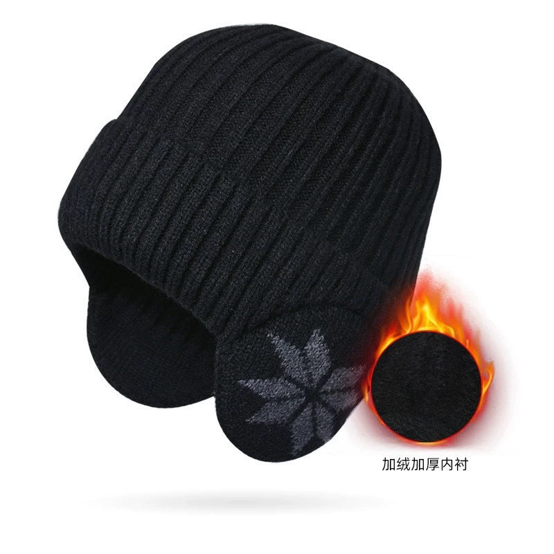 Winter windproof and cold-proof wool knitted hat